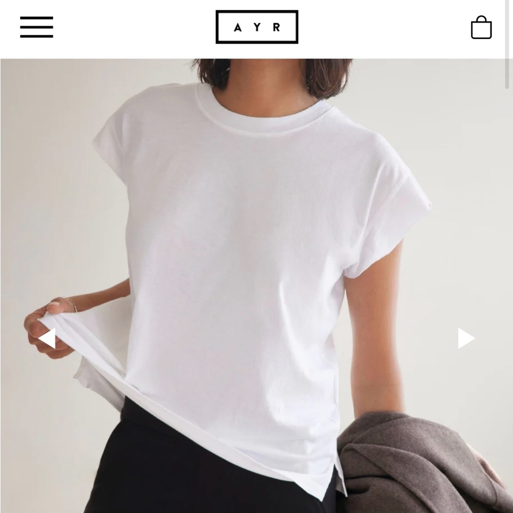 AYR The Supercool Medium White Pima Cotton